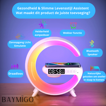 Eclipse Luxe 🌙✨ – Nachtlamp met Wekker Functie | 50% Korting