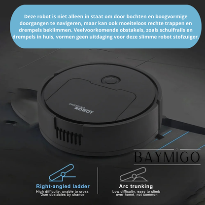 De Ultieme 3-in-1 Slimme Robot: Stofzuigen, Vegen & Dweilen voor een Moeiteloze Schoonmaak
