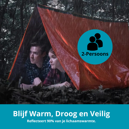 Ultieme Noodoverlevingstent met 120dB Fluitje – Warm, Waterbestendig & Compact!