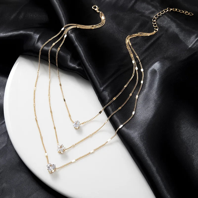 Elegante Hartvormige Zirkoon Hanger Ketting | AANBIEDING