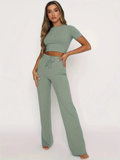 Trendy High Waist Set voor Dames - 2-delige Set