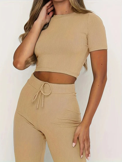 Trendy High Waist Set voor Dames - 2-delige Set