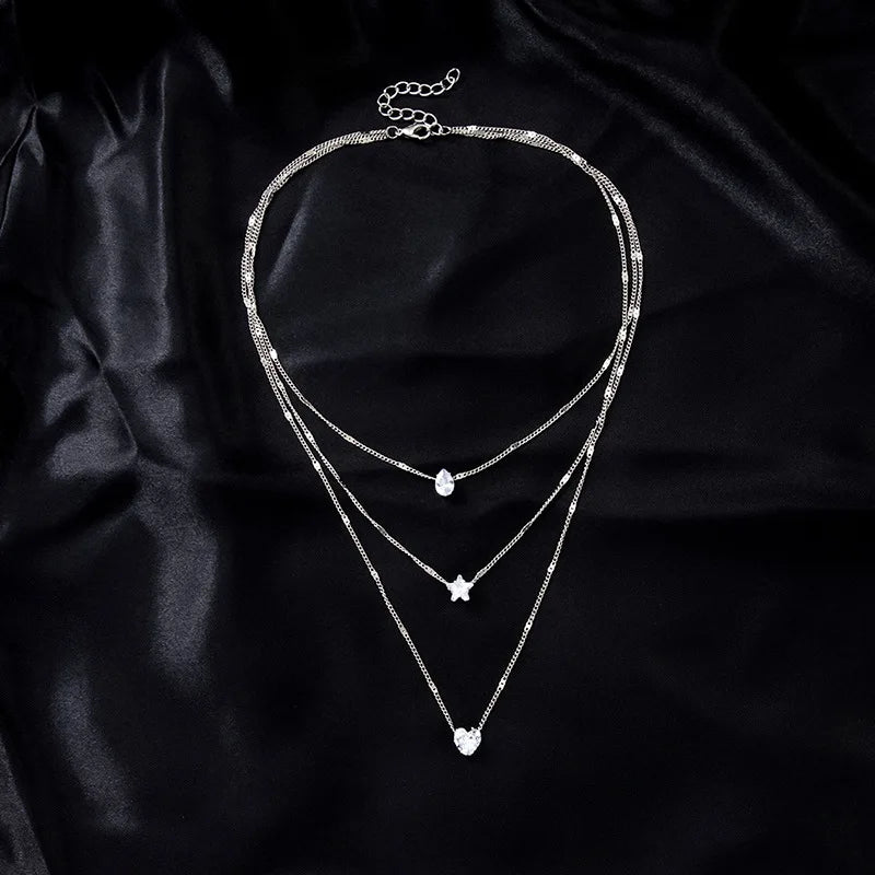 Elegante Hartvormige Zirkoon Hanger Ketting | AANBIEDING