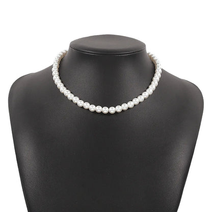 Luxe Witte Parel Choker – Tijdloze Elegantiesymboliek