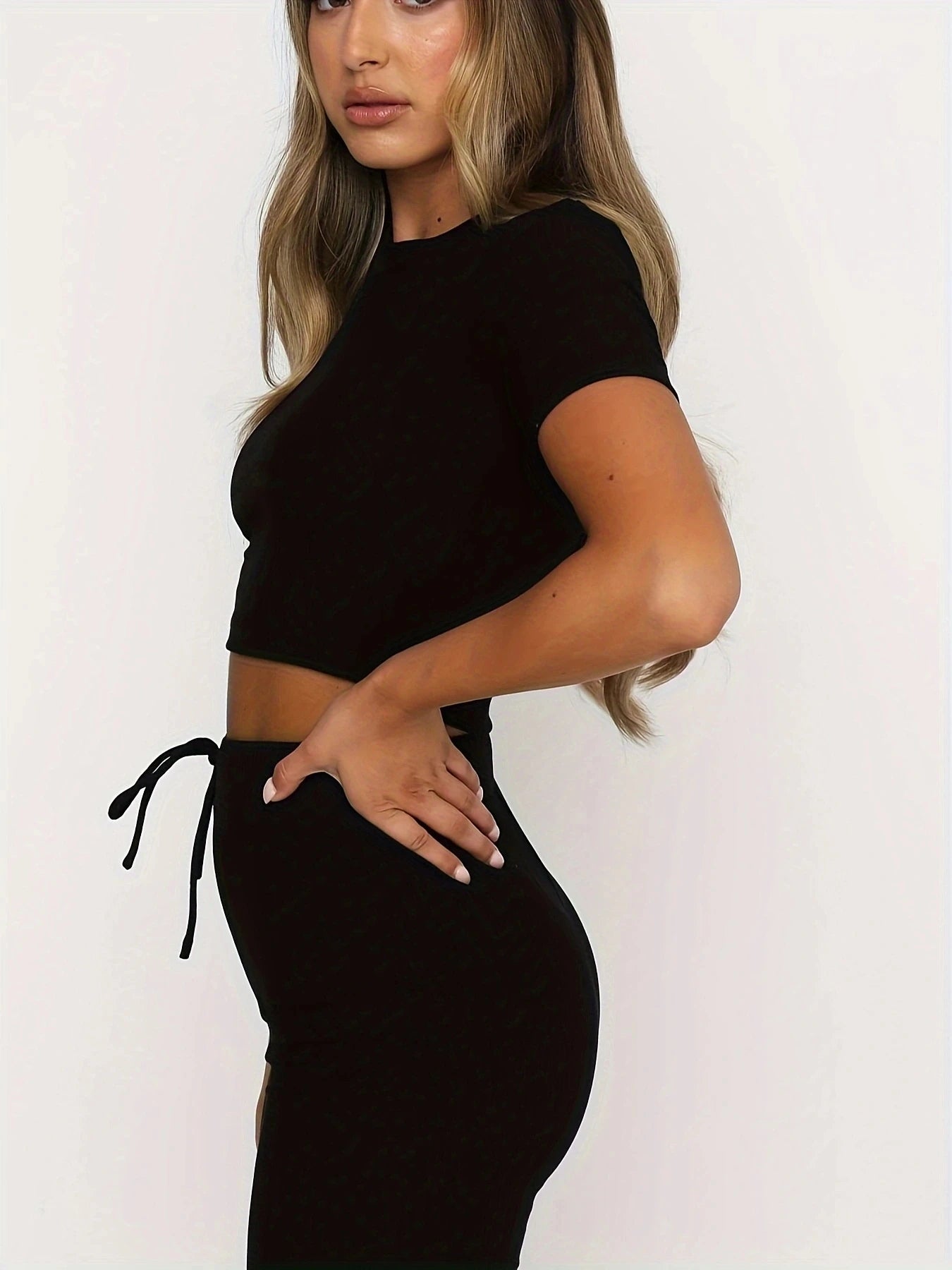 Trendy High Waist Set voor Dames - 2-delige Set