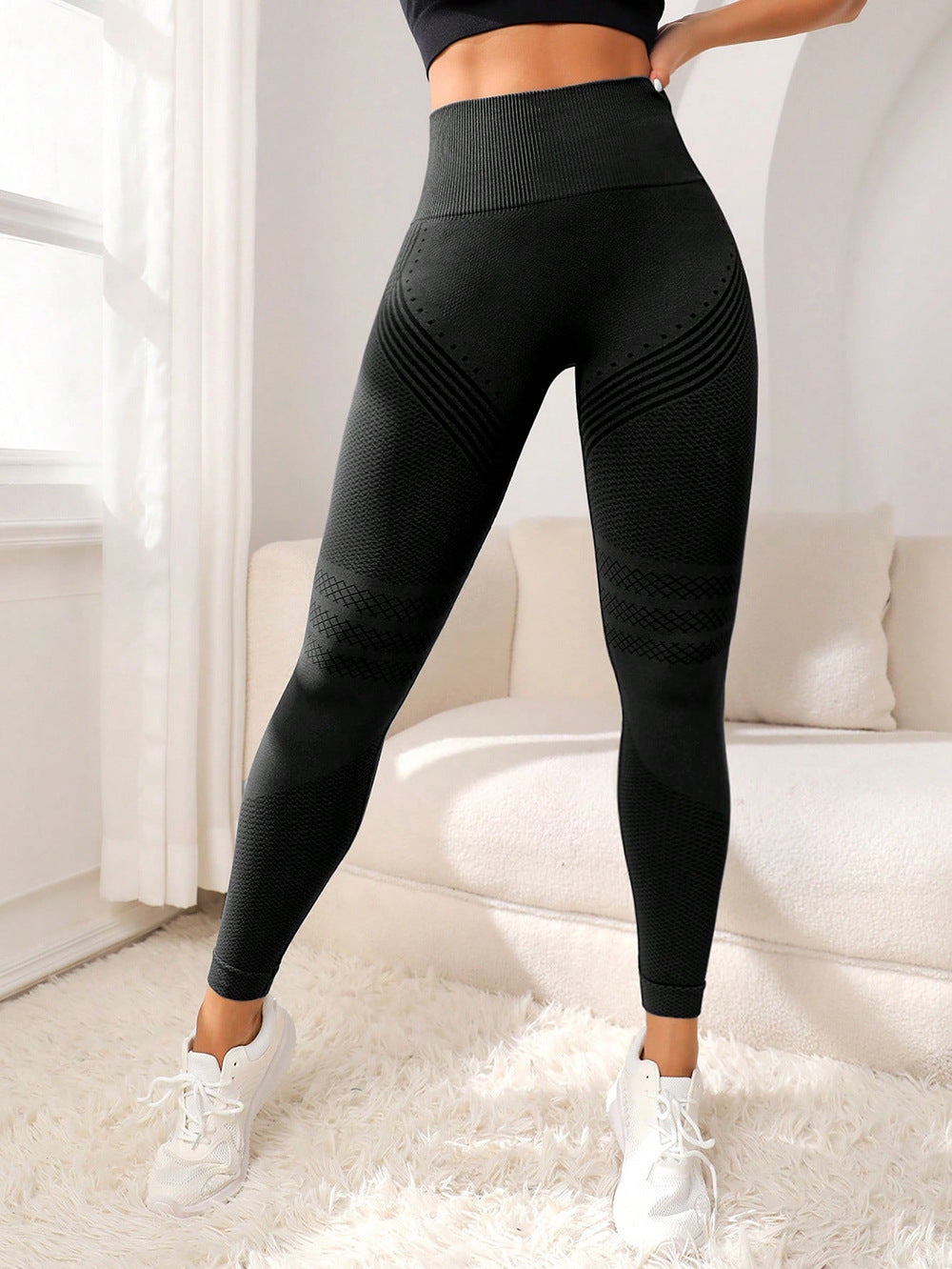 Naadloze Hoge Taille Leggings voor Vrouwen - Liftend Effect & All-Season Comfort