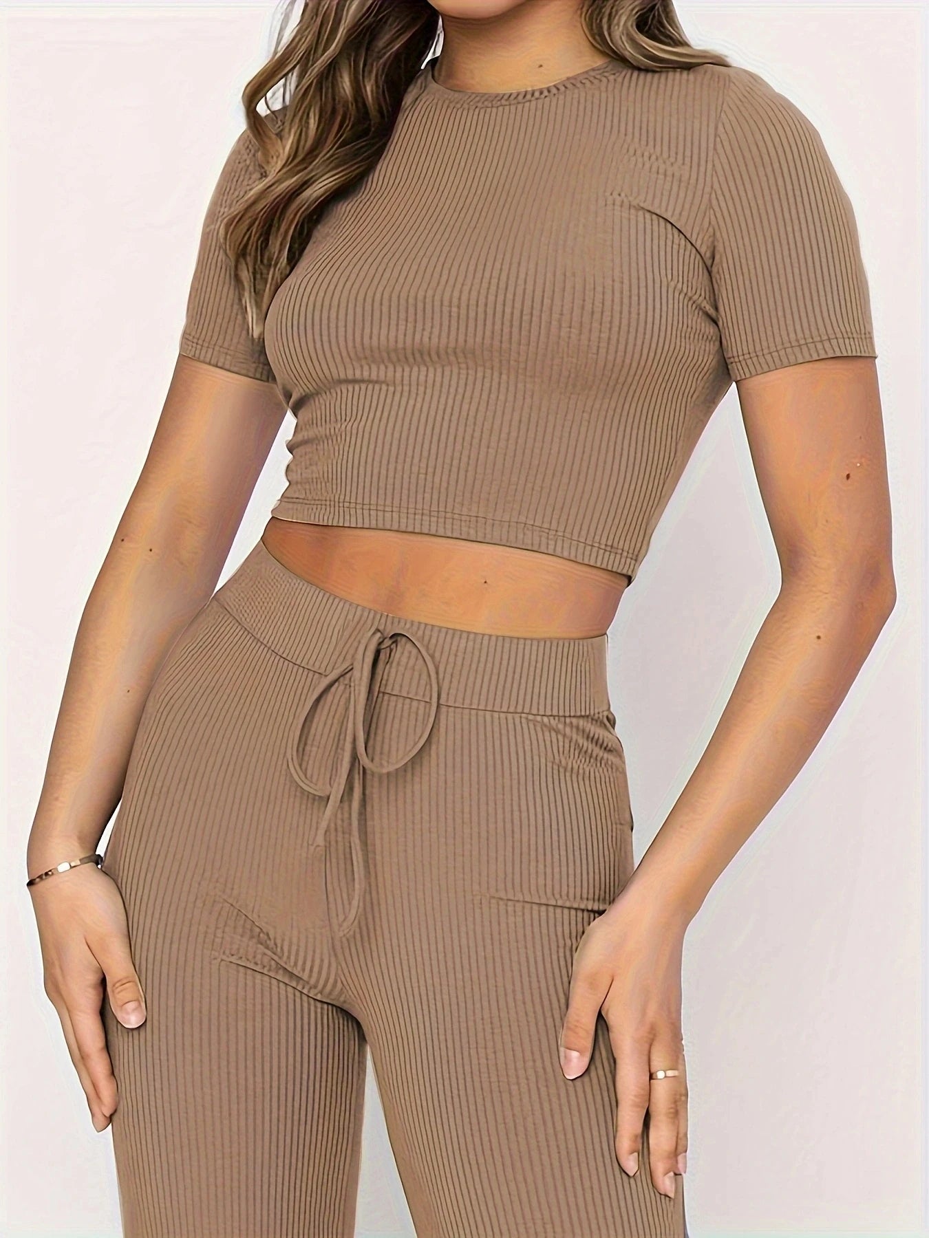 Trendy High Waist Set voor Dames - 2-delige Set