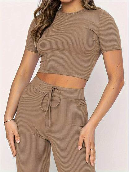 Trendy High Waist Set voor Dames - 2-delige Set