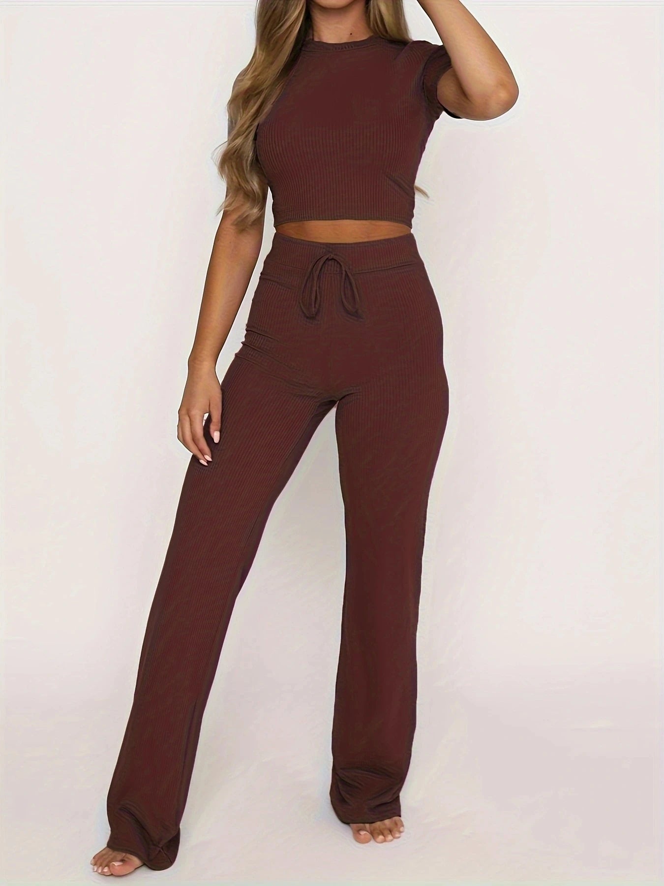 Trendy High Waist Set voor Dames - 2-delige Set