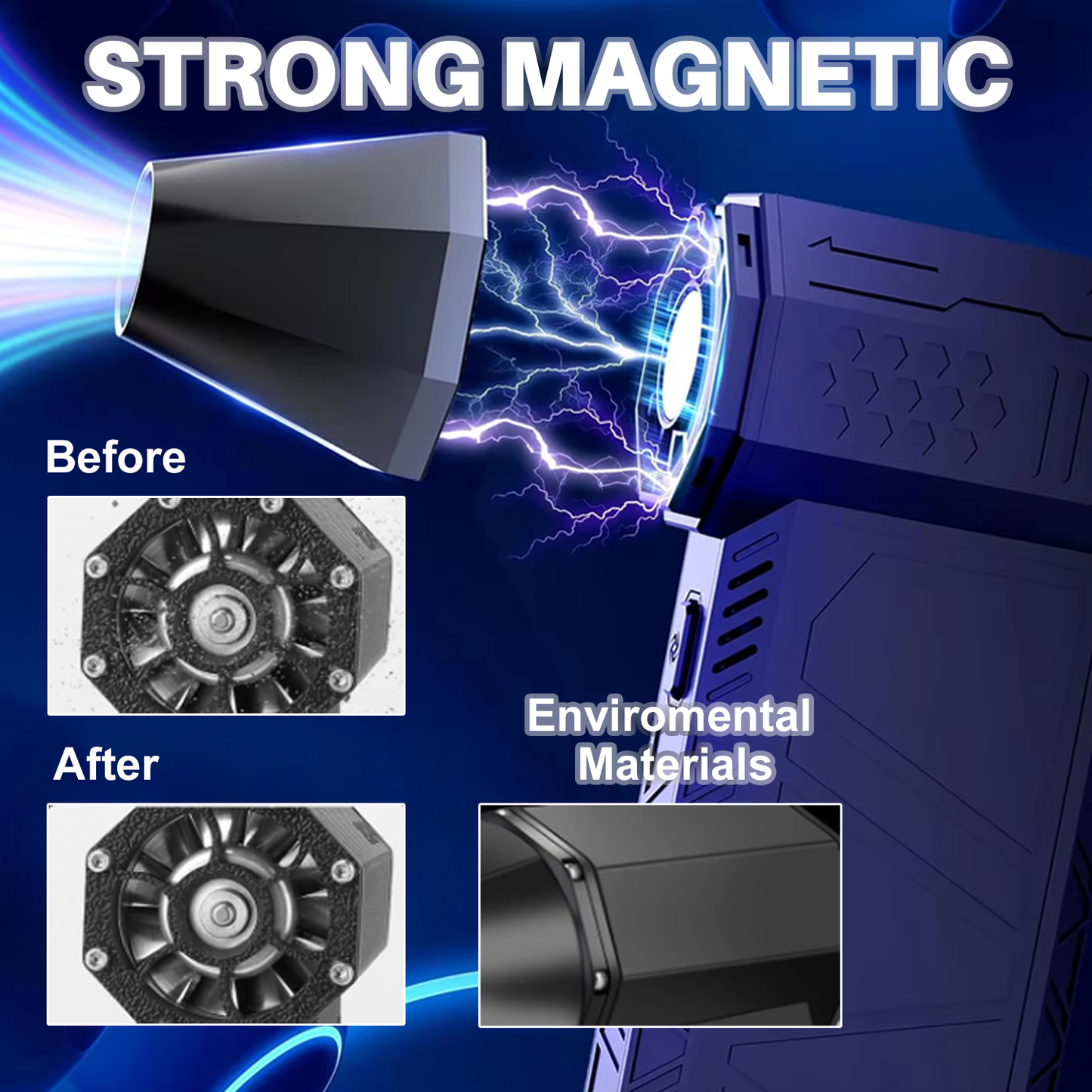 StormBlaster™ – Krachtigste Borstelloze Stofblazer met Variabele Snelheid